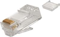 Telegärtner 100023025 RJ45-stekker, niet-afgeschermd 100023025 Stekker Aantal polen (sensoren) 8P8C Transparant 1 stuk(s) - thumbnail