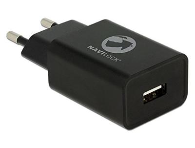 NAVILOCK Oplader 1 x USB type A 5 V 2,4 A zwart