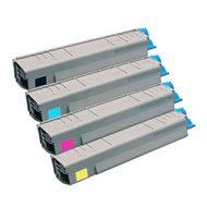 Huismerk OKI C801/C821 (44643001-44643004) Toners Multipack (zwart + 3 kleuren) - thumbnail