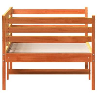 Slaapbank 90x190 cm massief grenenhout wasbruin - thumbnail