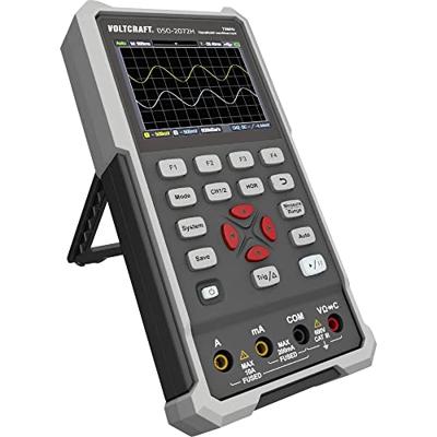 VOLTCRAFT DSO-2072H Handoscilloscoop 70 MHz 2-kanaals 250 MSa/s 8 kpts 8 Bit Handapparaat, Functiegenerator, Multimeterfuncties 1 stuk(s) VOLTCRAFT DSO-2072H Handoscilloscoop 70 MHz 2-kanaals 250 MSa/s 8 kpts 8 Bit Handapparaat, Functiegenerator, Multimeterfuncties 1 stuk(s)