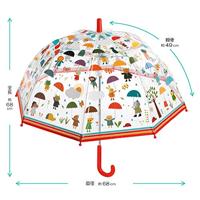 Paraplu In de regen DJECO roze - thumbnail