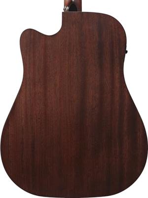 Ibanez AW247CE Artwood Weathered Black Open Pore elektrisch-akoestische westerngitaar