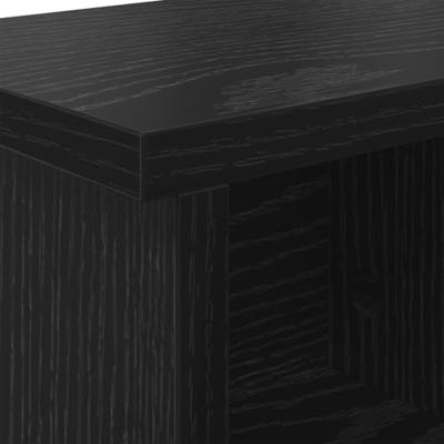 Wandgemonteerde kapstok met plank Zwart eiken 100 x 16 x 26 cm Wandgemonteerde kapstok met plank Zwart eiken 100 x 16 x 26 cm