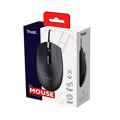 Trust Maus mit Kabel Muis 3 Toetsen