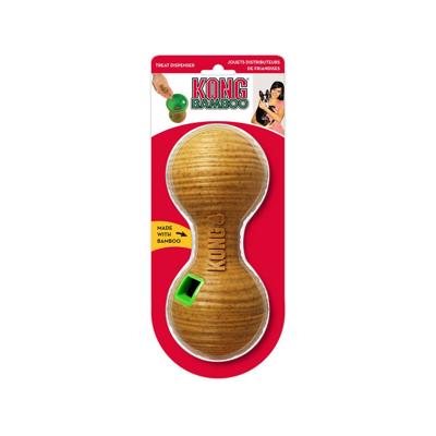 KONG BAMBOO FEEDER DUMBBEL VOERBAL 20,5X8,5X8,5 CM KONG BAMBOO FEEDER DUMBBEL VOERBAL 20,5X8,5X8,5 CM