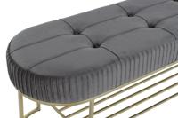 Kruk DKD Home Decor Grijs Gouden Metaal 120 x 40 x 45 cm - thumbnail