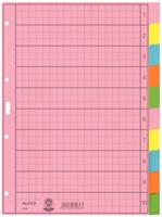 Leitz 4340 Register DIN A4 blanco Manila papier Meerdere kleuren 10 tabbladen 43400000 - thumbnail