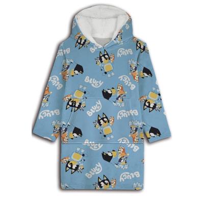 Bluey hoodie poncho 7 - 14 jaar polyester Bluey hoodie poncho 7 - 14 jaar polyester