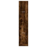 Apothekerskast 30x41x144,5 cm bewerkt hout gerookt eikenkleurig - thumbnail
