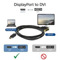 ACT DisplayPort naar DVI male aansluitkabel - thumbnail