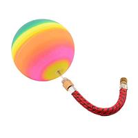 John Toy Regenboog ballen 3 stuks in net - thumbnail