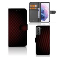 Samsung Galaxy S21 Plus | Telefoon Hoesje | Geruit Rood - thumbnail