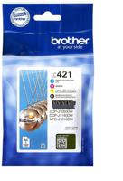 Brother LC421VALDR inktcartridge 4 stuk(s) Origineel Zwart, Cyaan, Magenta, Geel - thumbnail