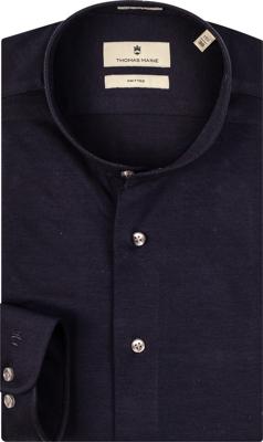 Thomas Maine Heren Overhemd Mao Boord Tailored fit