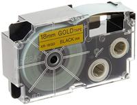 Gelamineerde Tape voor Labelmakers Casio Zwart Gouden - thumbnail