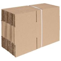 VidaXL Vouwdoos met opslag 50 pcs naturel 20 x 15 x 10 cm karton - thumbnail