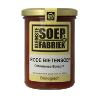 Kleinstesoepfabriek Rode bietensoep bio 400 Milliliter - thumbnail