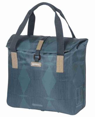 Basil elegance fietsshopper, choose green, unisex, stadfiets, estate blue