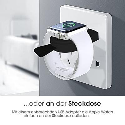 TerraTec ChargeAir Watch Apple Watch USB-laadstation mobiel. Compatibel met Apple Watch Series 6, SE (2020) / Series 5 / Series 4 / Series 3 / Series 2 / Series 1/44 mm / 42 mm / 40 mm / 38 mm