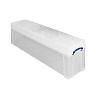 Really Useful Box opbergdoos 77 liter met 2 dividers, transparant - thumbnail