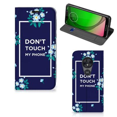 Motorola Moto G7 Play Design Case Flowers Blue DTMP Motorola Moto G7 Play Design Case Flowers Blue DTMP