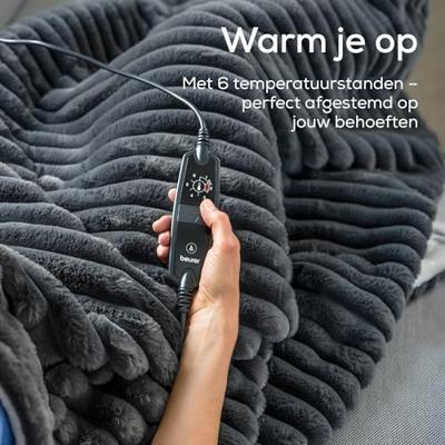 Beurer HD 82 Stockholm Elektrische deken Grijs