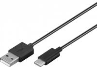 Goobay USB-C laadkabel 3m zwart - 9550320 - thumbnail