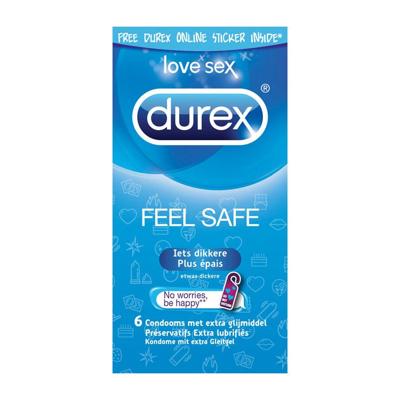 Durex Feel Safe Condooms - 6 stuks Durex Feel Safe Condooms - 6 stuks