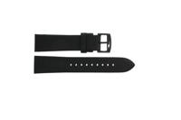 Horlogeband Armani AR1737 Leder Zwart 20mm - thumbnail