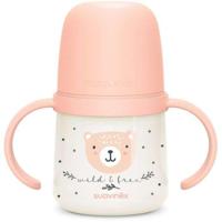 Babyfles met handvatten - SUAVINEX - NIGHT&DAY WILD&FREE - 150 ml - 6 maanden en ouder - Roze - thumbnail