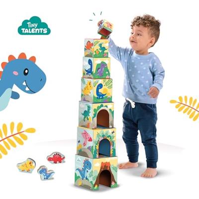 SES Creative Ses stapelblokken toren met dino figuren
