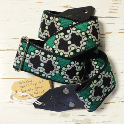 Holy Cow Straps 60&apos;s Lime Dots Green