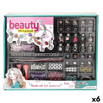 Kit om Armbanden en Kettingen te Maken Colorbaby 6,5 X 0,1 X 6,5 CM (6 Stuks)