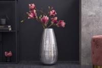 Elegante vaas ORIENT 50cm zilver in hamerslagpatroon - 41548 - thumbnail