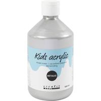 A-color Acrylverf metallic, metallic, zilver, 500 ml/ 1 fles - thumbnail