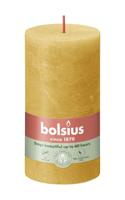 Bolsius rustiek stompkaars 130/68 oker - thumbnail