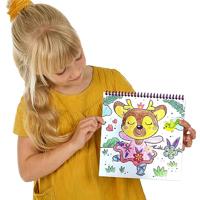 Tekeningen om te schilderen SES Creative Activity Colouring Book Stickerset Schrift 3 in 1 - thumbnail