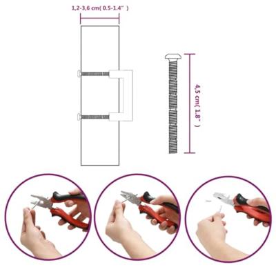 VidaXL Handvatten 20 st 64 mm roestvrij staal bronskleurig