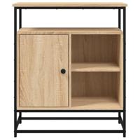 Dressoir 69x35x80 cm bewerkt hout sonoma eikenkleurig - thumbnail