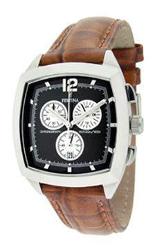 Horlogeband Festina F16071-4 Leder Bruin 21mm Horlogeband Festina F16071-4 Leder Bruin 21mm