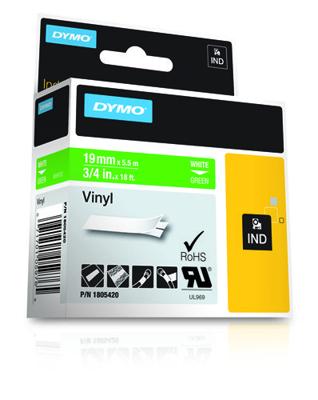 DYMO 1805420 labelprinter-tape Wit op groen