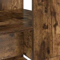 Bureau met plank Gerookt eiken 113 x 54 x 120 cm Bewerkt hout - thumbnail