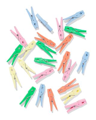 HEMA Wasknijpers gerecycled plastic - 24 stuks