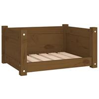 VidaXL Hondenmand 55,5x45,5x28 cm massief grenenhout honingbruin - thumbnail
