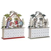 Adventkalender DKD Home Decor Hout 34 x 8,5 x 36,5 cm (2 Stuks) - thumbnail