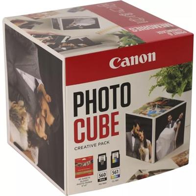 Canon Fotokubusset PG-560+CL-561 Origineel Combipack Zwart, Kleur, Wit, Roze fluorescerend 3713C011 Canon Fotokubusset PG-560+CL-561 Origineel Combipack Zwart, Kleur, Wit, Roze fluorescerend 3713C011