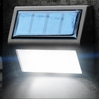 6 LEDs outdoor IP65 waterdichte tuin lamp LED zonne-energie licht sensor nood wand licht (wit licht)