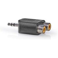 Nedis Stereo-Audioadapter | 3,5 mm Male | 2x RCA Female | 1 stuks - CAGB22940BK CAGB22940BK - thumbnail