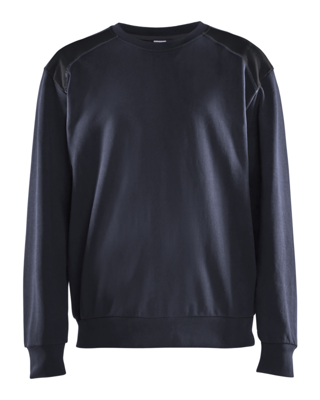 Blåkläder Sweatshirt bicolour 35801158 | Donker marineblauw/Zwart | Maat 4XL - 7330509810293